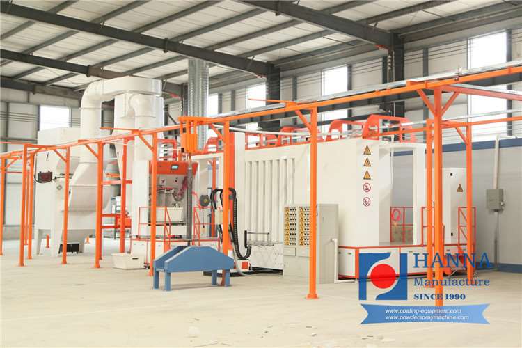 automatic powder coating booth