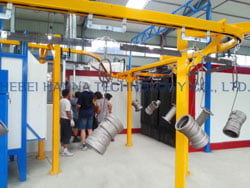 Small-Metal-Steel-Iron-Parts-Powder-Coat-Spraying-Line