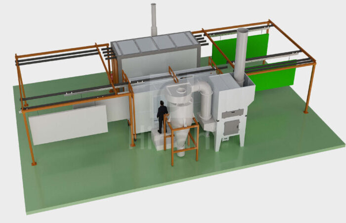 Manual Powder Coating Line Manual Powder Coating Line