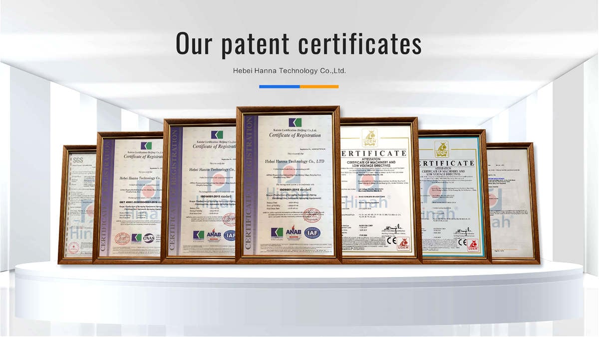 Certificates and honours for industrial powder coating equipment-1_2