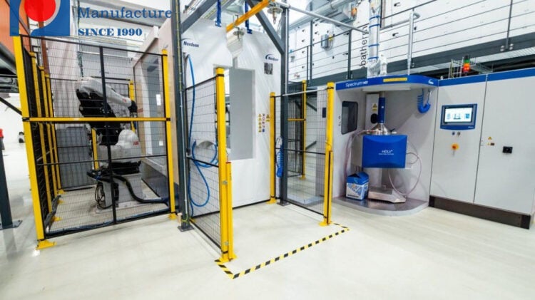 Robotic arm robots help powder coating production (1)