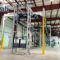 Powder coating line floor space inside a new plant hall
