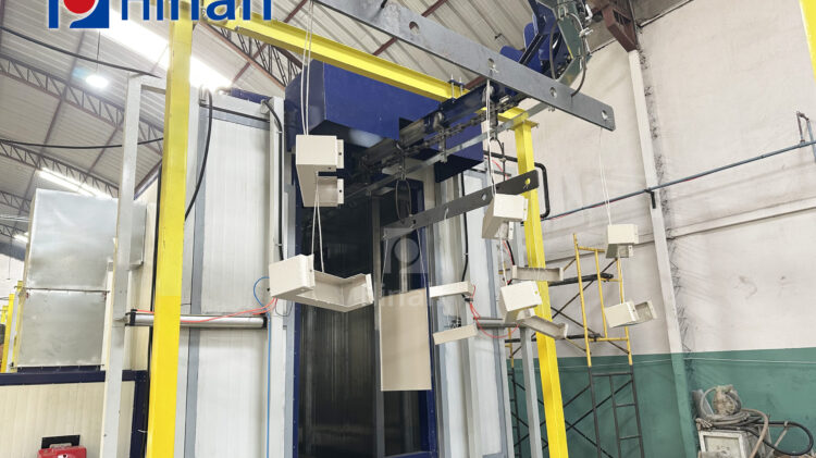 automatic powder coating line for electrical control cabinet (3) automatic powder coating line for electrical control cabinet (3)