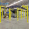 Powder coating line for electrical cabinet frames on site